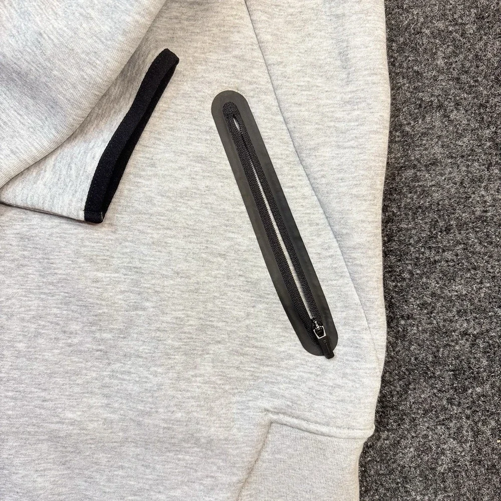 Men's Adidas Full Zip Grey Hoodie Size Medium
